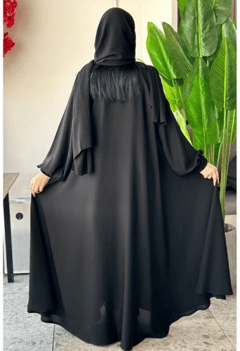 عباية دبل كلوش كم مطاط