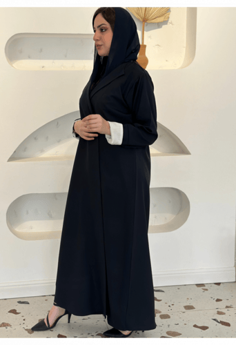 عباية كلوش لف لون كحلي رسمية