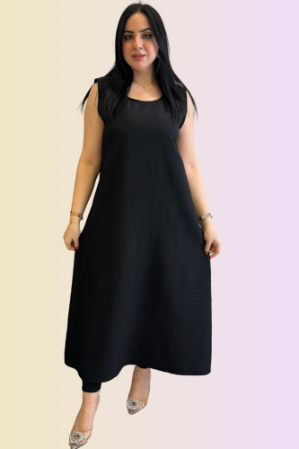 فستان داخلي تحت العباية لون اسود