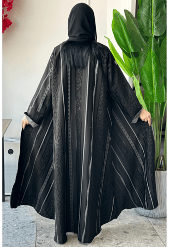 عباية جاكار مشجر رصاصي