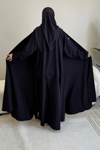 عباية كلوش لون موف غامق