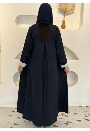 عباية كلوش لف لون كحلي رسمية