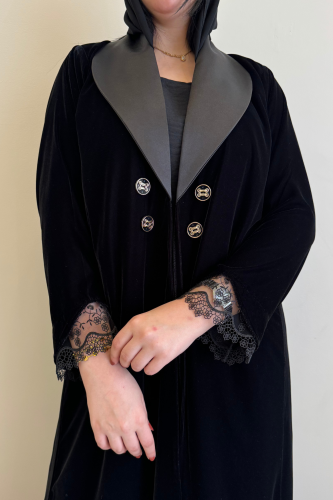 عباية شتوية قماش مخمل رسمية