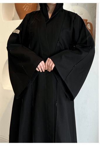 عباية كلوش كتان شك ناعم