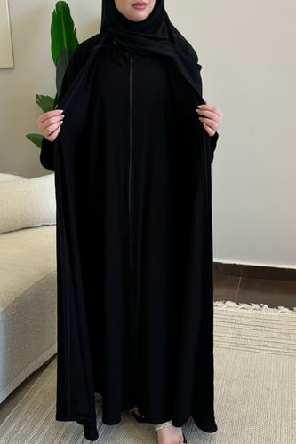 عباية سوداء شك ناعمة