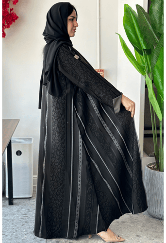 عباية جاكار مشجر رصاصي