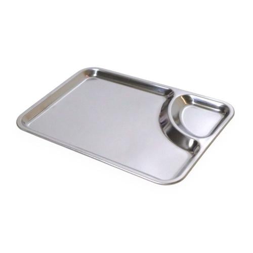 صحن استيل صيني وسط