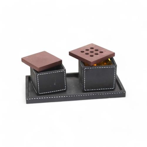 طقم مبخرة مع صينية