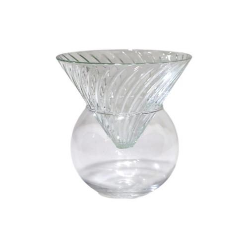 صحن تقديم زجاج شكل فلتر