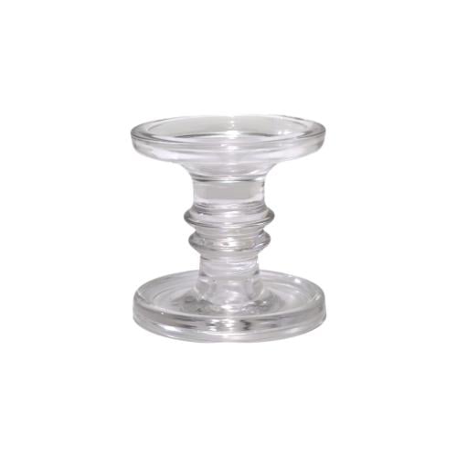 شمعدان زجاج شفاف