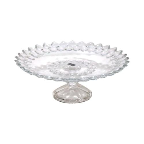 صحن تقديم بقاعدة زجاج 30*5سم