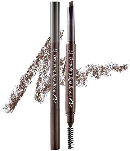 قلم حواجب بني جهة للرسم وجهة فرشاة