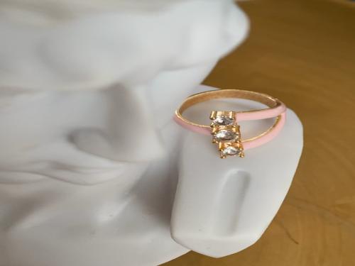 خاتم عريض وردي