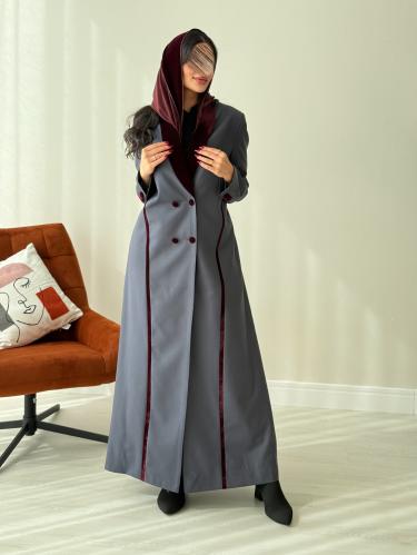 بلايزر silver&burgundy