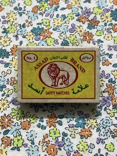 علبة كبريت قديمة - الأسد