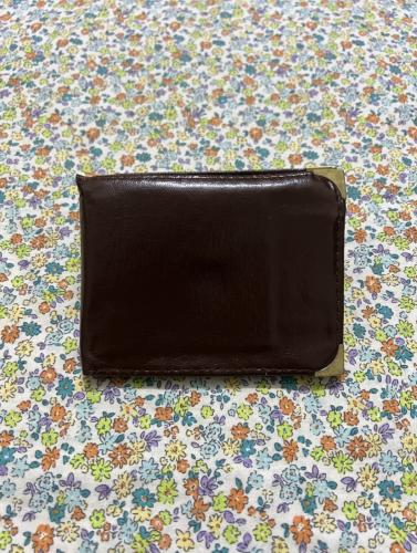 محفظة نقود وبطاقات قديمة - بني