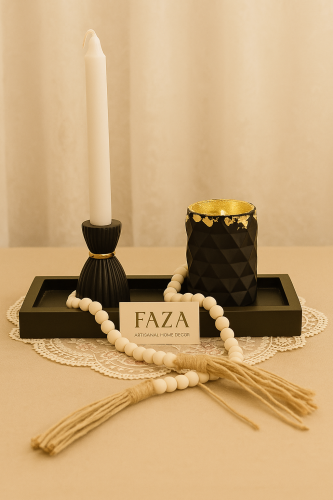 طقم “بلاك غولد – مبخرة FAZA الفاخرة