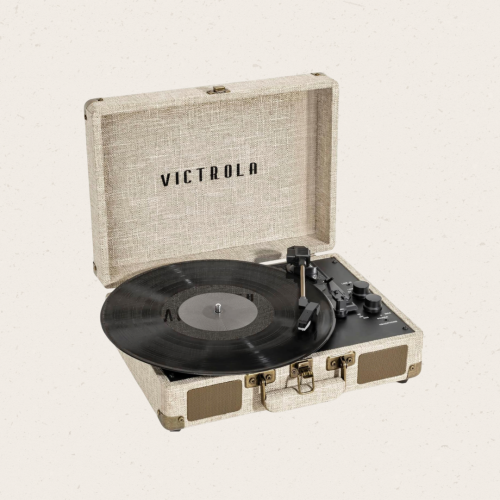 مشغل اسطوانات Victrola - كريمي