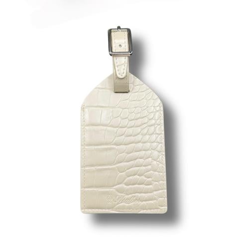 Croc Luggage Tag - Mother of Pearl