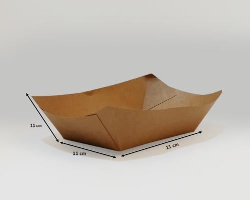Paper craft boat tray size 5 – serving plate for snacks, fries, and nuts 500 pieces