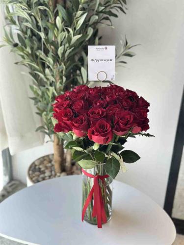 Red vase