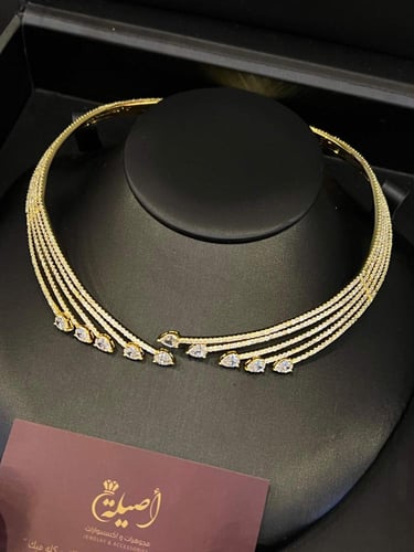 طقم شوكر ذهبي