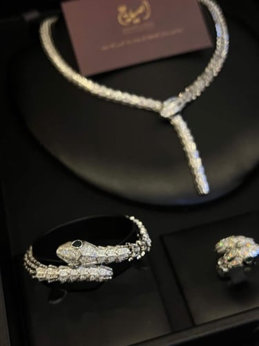 طقم بولغاري فضي