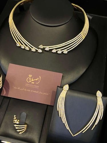 طقم شوكر ذهبي