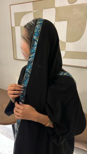 مسفع قماش ليزر اسود