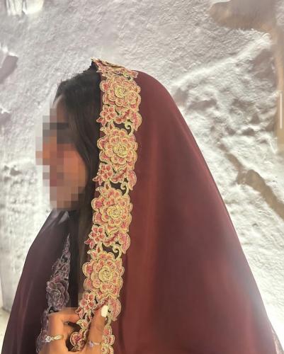 مسفع قماش ليزر burgundy