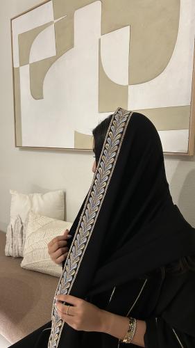 مسفع قماش ليزر اسود