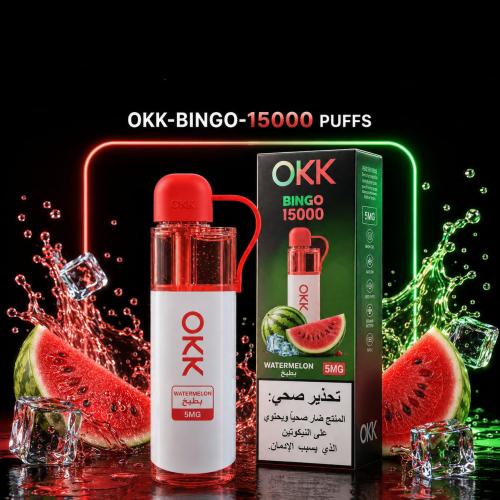 فيب سحبة اوك 15 ألف موشة نكهة بطيخ - OKK Vape 15,0...