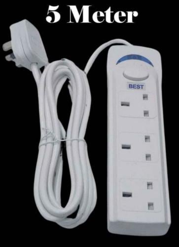 3 outlet electrical extension 5 meters