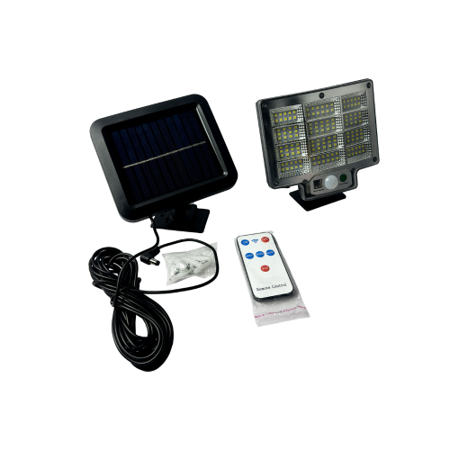 كشاف الطاقة الشمسية 104 LED - إضاءة ذكية بحساس حركة وتحكم عن بعد