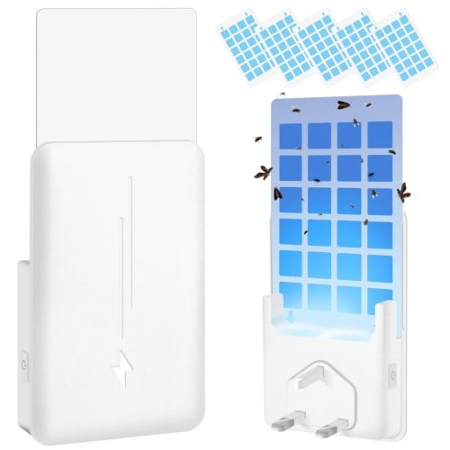 مصيدة ضوئية لاصقة للحشرات الطائرة (ابيض)