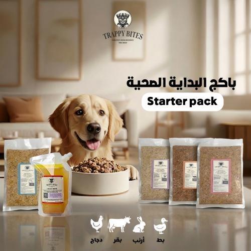 Trappy Bites — Dog Starter Pack 4 Natural Flavors + Free Chicken Broth