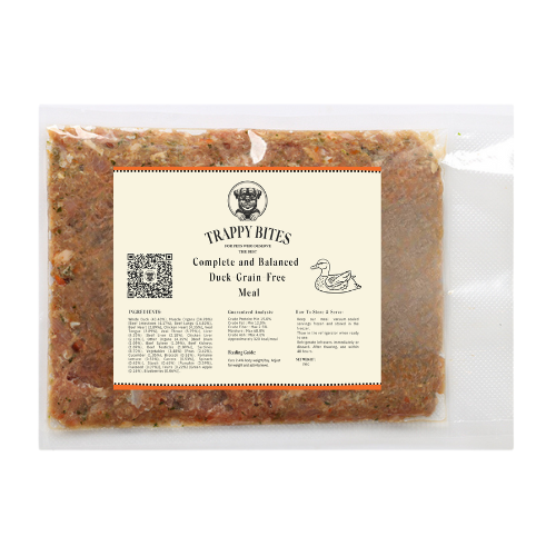 وجبة البط والاحشاء النيئة متوازنة للقطط– 150 جم