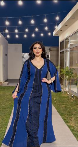 جلابيه كريب كوري كرستال فضي