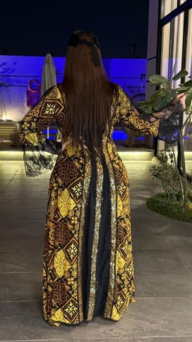 جلابية حرير بودره