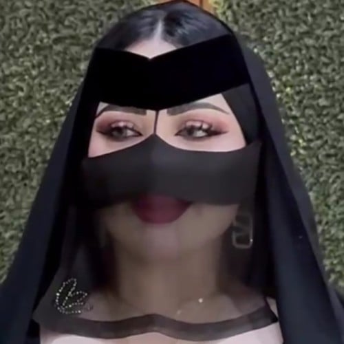 برقع كرستال فضي