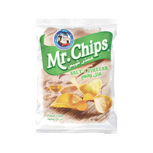 مستر شيبس بنكهة الخل و الملح 140 جرام