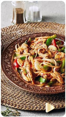 Turkish Chicken With Vegetables/ Sac Tavuk / صاج ط...