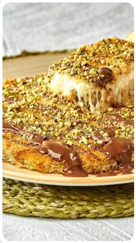 Kunafa Cheese With Nutella/ Peynirlı/Nutella Künef...