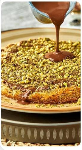 Pistachio Kunafa with Nutella/ Fistiklı/Nutella Kü...