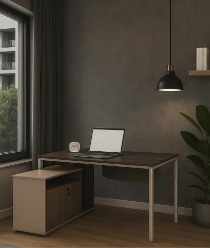 مكتب خشبي جانبي مودرن