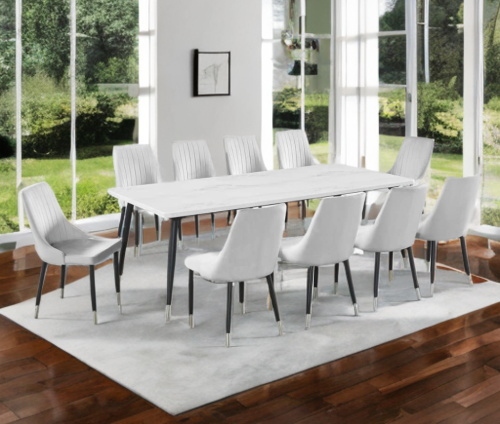 طاولة طعام رخام 10 كراسي