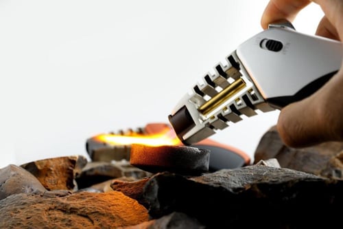 ولاعة فحم تورش فضي