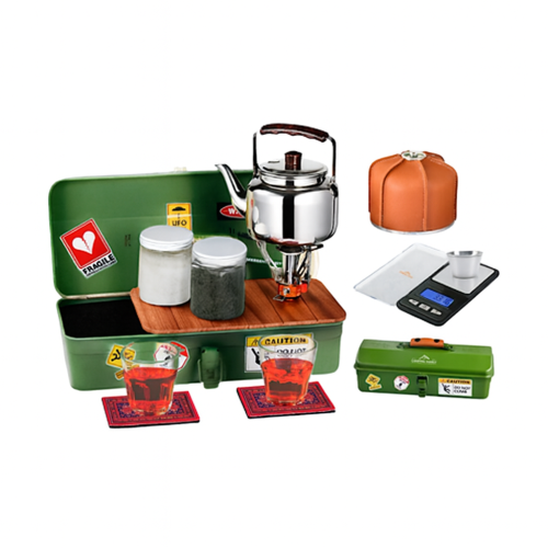 صندوق شاي حديد زيتي