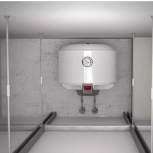 الخزف السعودي سخان مياه | 30لتر | أبيض ضمان الوكيل