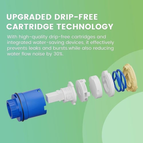 خلاط مغسلة كوبرا ذهبي مطفي MT010